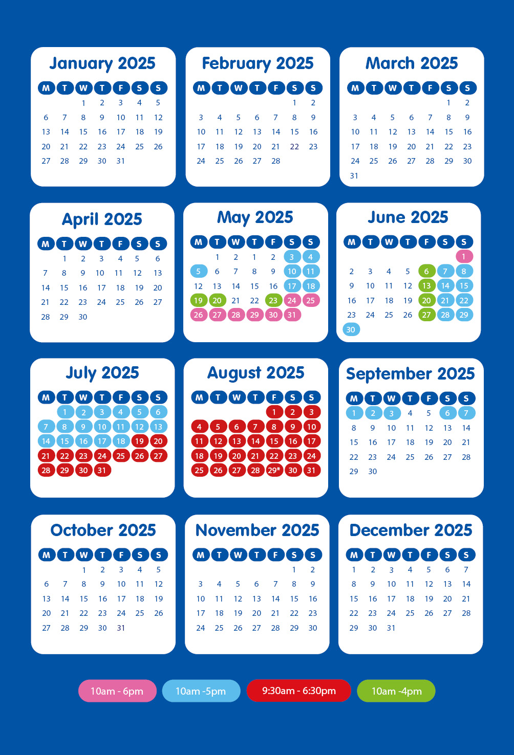 splashdown_quaywest_opening_hours_calendar